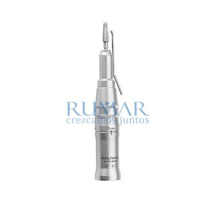NOUVAG 1:1 straight surgical handpiece. For 44mm burrs.