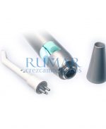 Jeringa Luzzani Minimate Angulada 3F de acero, conector CEFLA 120cm, gris - Imagen 3