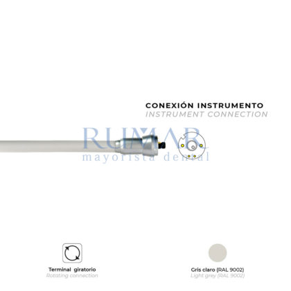 MANGUERA-MICROMOTOR-KAVO-K190-K196-K200-CHIRANA-MEDICAL-CH660L-ABIERTA-TERMINAL-GIRATORIO-GRIS-CLARO-0098-MARCA