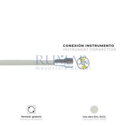 MANGUERA-MICROMOTOR-MC2-ISOLITE-LED-ISO300-ABIERTA-GRIS-CLARO-TERMINAL-GIRATORIO-0054-MARCA
