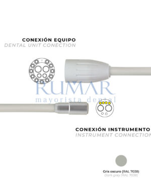 MANGUERA-MICROMOTOR-MC3-MC3LK-MC3LED-CON-SIN-LUZ-PARA-CEFLA-GRIS-OSCURO-0070-MARCA