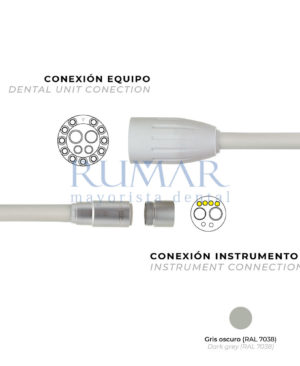 MANGUERA-MICROMOTOR-MC3-MC3LK-MC3LED-CON-SIN-LUZ-TURBINA-POLIVALENTE-PARA-CEFLA-GRIS-OSCURO-0072-MARCA