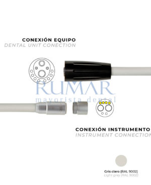 MANGUERA-MICROMOTOR-BIEN-AIR-MC3-NSK-M40-TURBINA-POLIVALENTE-CONECTOR-EQUIPO-PLANMECA-GRIS-CLARO-0083-MARCA