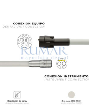 MANGUERA-MICROMOTOR-MC3-PARA-SIRONA-GRIS-CLARO-0087-MARCA