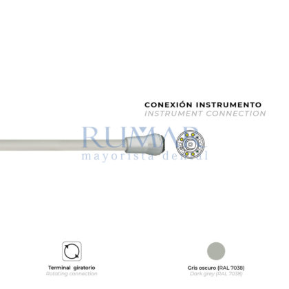 MANGUERA-MICROMOTOR-MCX-LED-ABIERTA-GRIS-OSCURO-TERMINAL-GIRATORIO-0066-MARCA