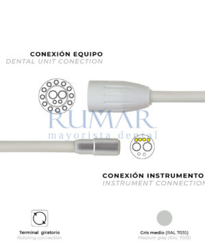 MANGUERA-MICROMOTOR-BIEN-AIR-MC3-LK-LED-PARA-KAVO-TERMINAL-GIRATORIO-GRIS-MEDIO-0078-MARCA