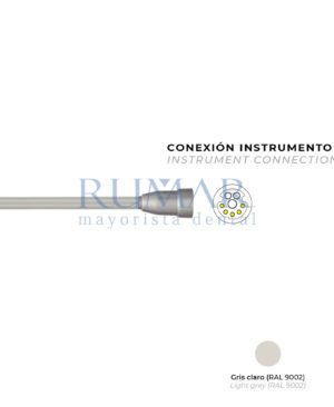 MANGUERA-MICROMOTOR-SIRONA-BL-CON-LUZ-CONEXION-ABIERTA-GRIS-CLARO-0114-MARCA