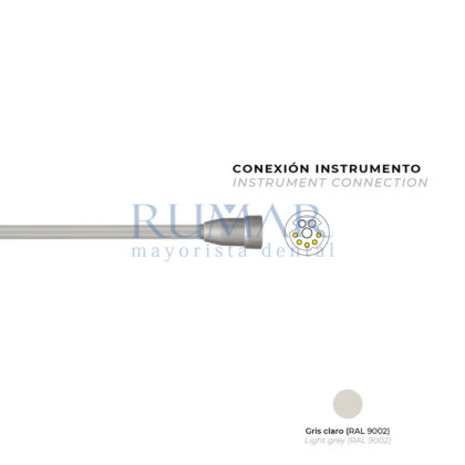 MANGUERA-MICROMOTOR-SIRONA-BL-ISO-CON-LUZ-CONEXION-ABIERTA-GRIS-CLARO-0115-MARCA