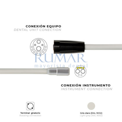 MANGUERA-MICROMOTOR-BIEN-AIR-MC3-CONECTOR-EQUIPO-PLANMECA-TERMINAL-GIRATORIO-GRIS-CLARO-0082-MARCA