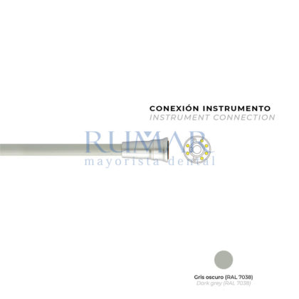 MANGUERA-PARA-MICROMOTOR-CEFLA-IMMS-STERN-WEBER-IXS4-CASTELLINI-IMPLANTOR-LED-CONEXION-ABIERTA-OPEN-END-GRIS-OSCURO-0091-MARCA