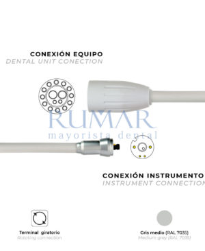 MANGUERA-PARA-MICROMOTOR-KAVO-K190-K196-K200-CHIRANA-MEDICAL-CH660L-CONECTOR-KAVO-TERMINAL-GIRATORIO-GRIS-MEDIO-0101-MARCA