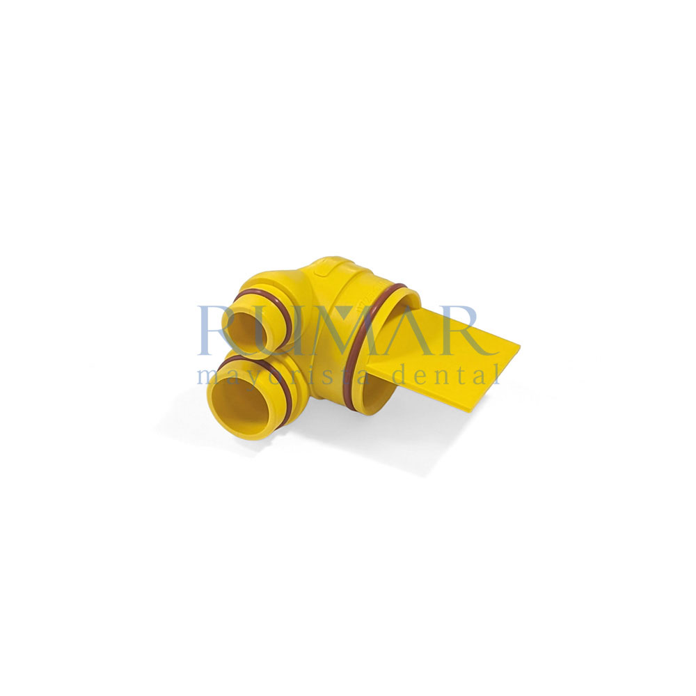 CUERPO-FILTRO-AMARILLO-DOBLE-ENTRADA-DURR-CONNECT-68-37004-MARCA